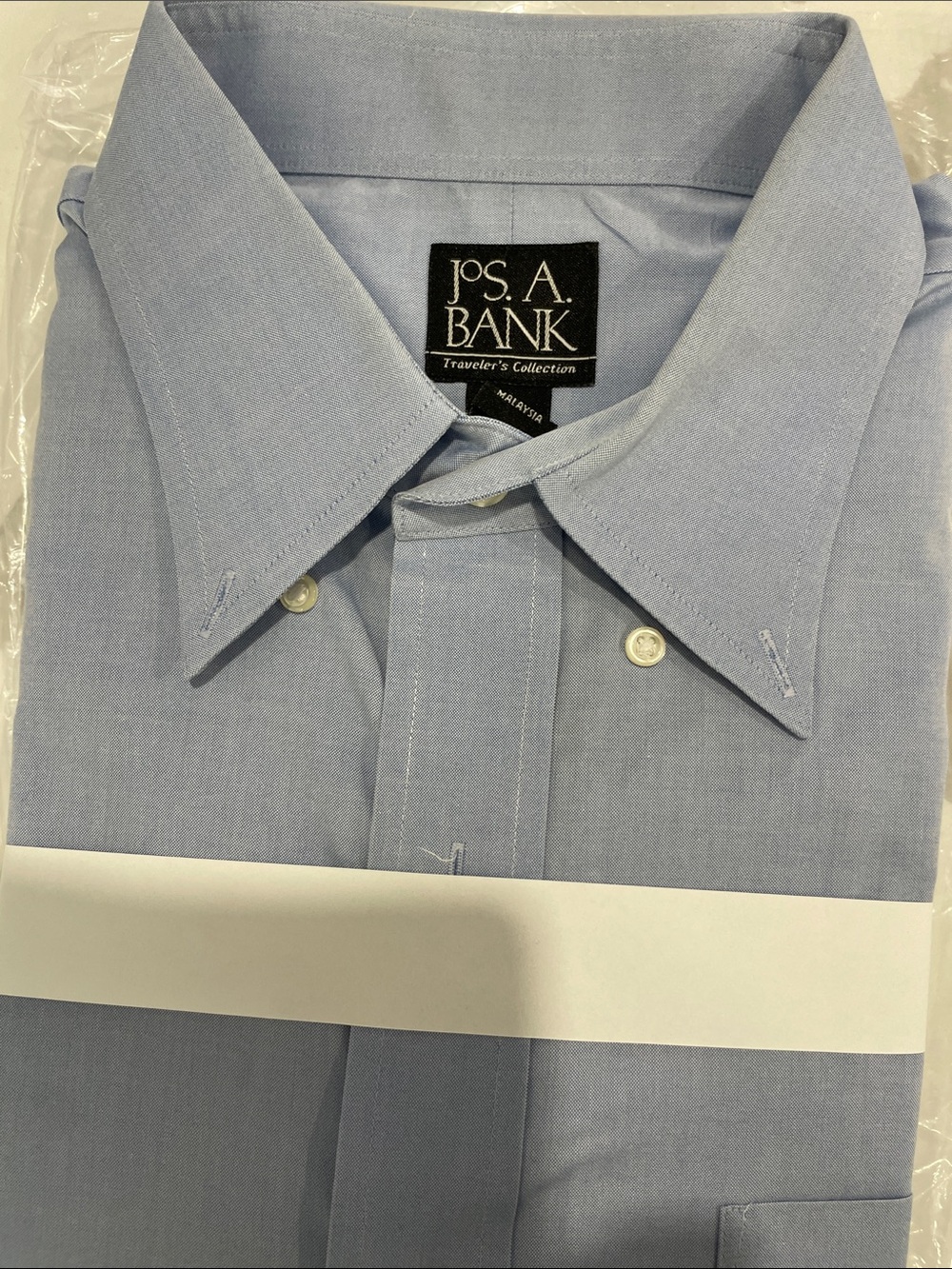 Jos. A. Bank Men's Light Blue Button-Down Dress Shirt s1 - Picture 2 of 4